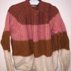 & Other Stories Striped Wool Blend Sweater